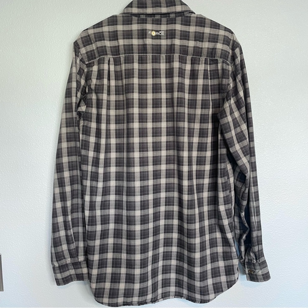 Carhartt Men's Relaxed Force Long Sleeve Button Up Plaid Flannel Shirt Medium - Picture 7 of 7